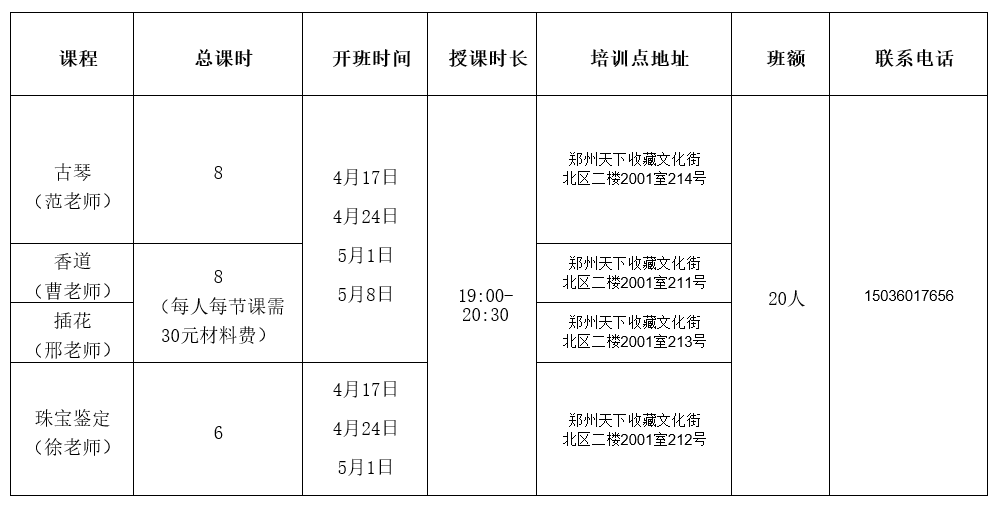 天下收藏文化街首期“星光”市民艺术夜校开始报名啦！(图2)