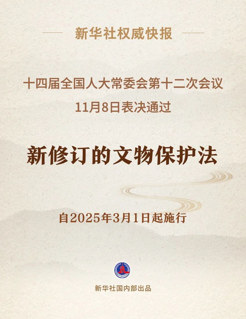 新修订的文物保护法将于2025年3月1日起施行(图1)